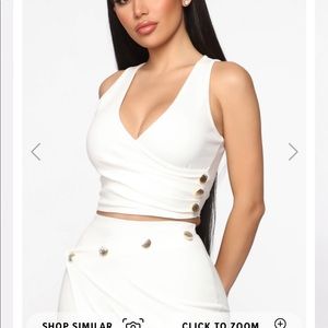 Fashion nova midi skirt set, size small